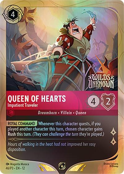 Queen of Hearts - Impatient Traveler - 46 - Disney Lorcana Promo Cards