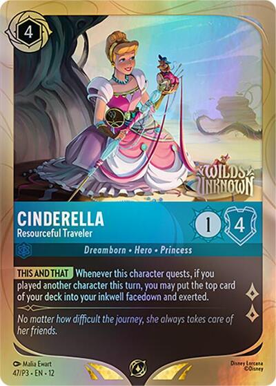 Cinderella - Resourceful Traveler - 47 - Disney Lorcana Promo Cards