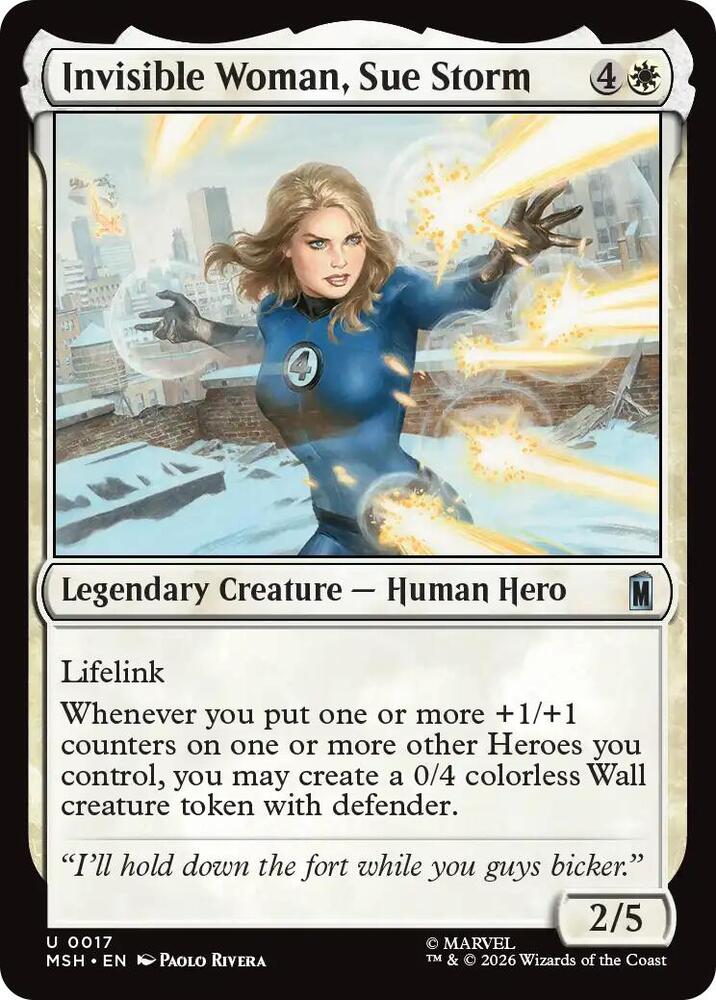 Invisible Woman, Sue Storm - 17 Normal - Marvel Super Heroes