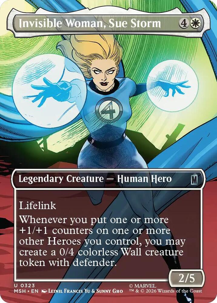 Invisible Woman, Sue Storm (Borderless) - 323 Normal - Marvel Super Heroes