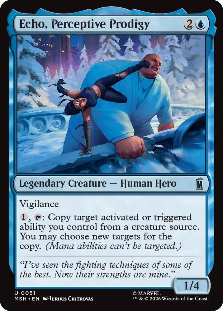 Echo, Perceptive Prodigy - 51 Normal - Marvel Super Heroes
