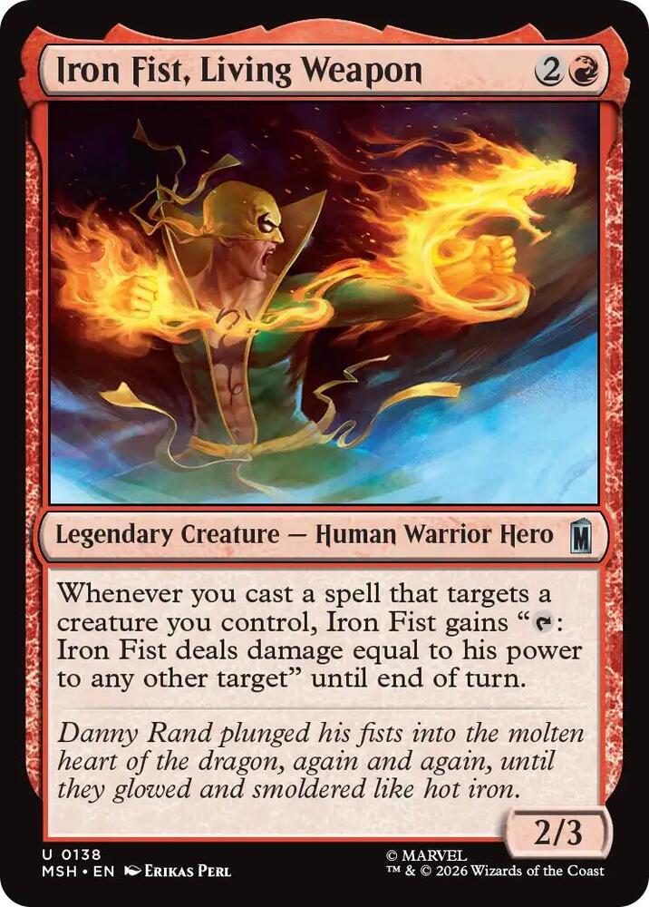 Iron Fist, Living Weapon - 138 Normal - Marvel Super Heroes