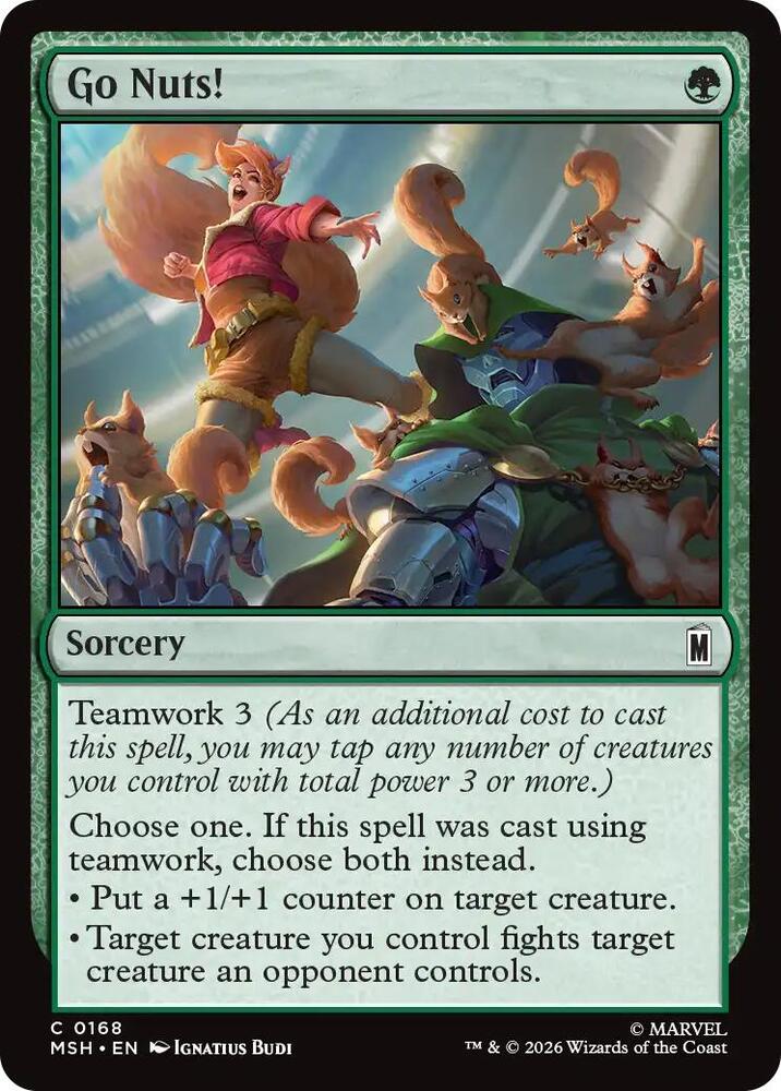 Go Nuts! - 168 Foil - Marvel Super Heroes