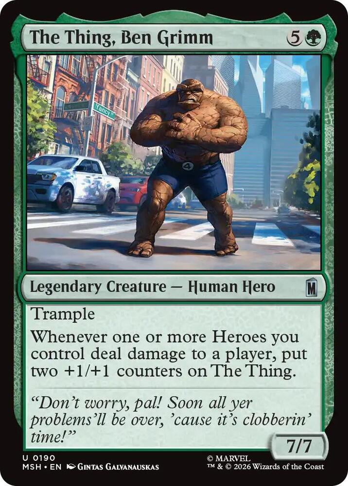 The Thing, Ben Grimm - 190 Normal - Marvel Super Heroes