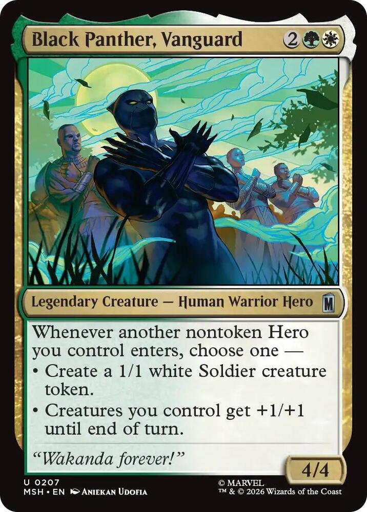 Black Panther, Vanguard - 207 Foil - Marvel Super Heroes