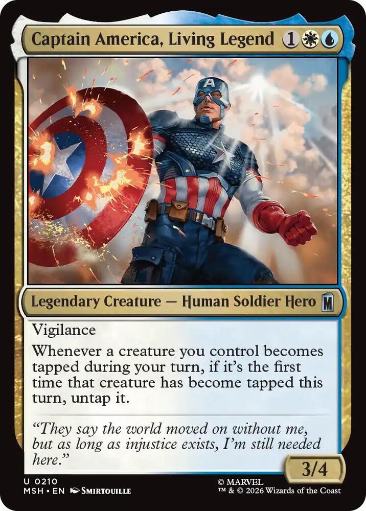 Captain America, Living Legend - 210 Normal - Marvel Super Heroes