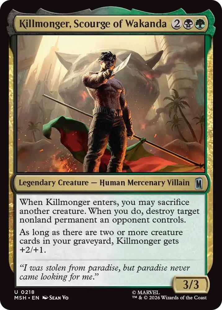 Killmonger, Scourge of Wakanda - 218 Normal - Marvel Super Heroes
