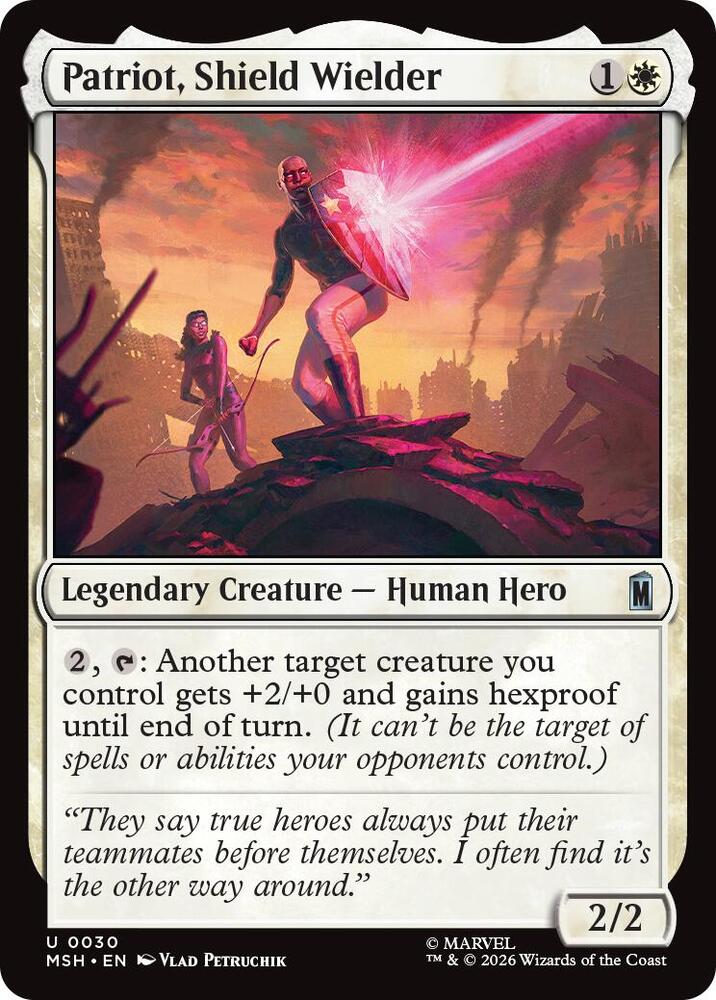 Patriot, Shield Wielder - 30 Normal - Marvel Super Heroes