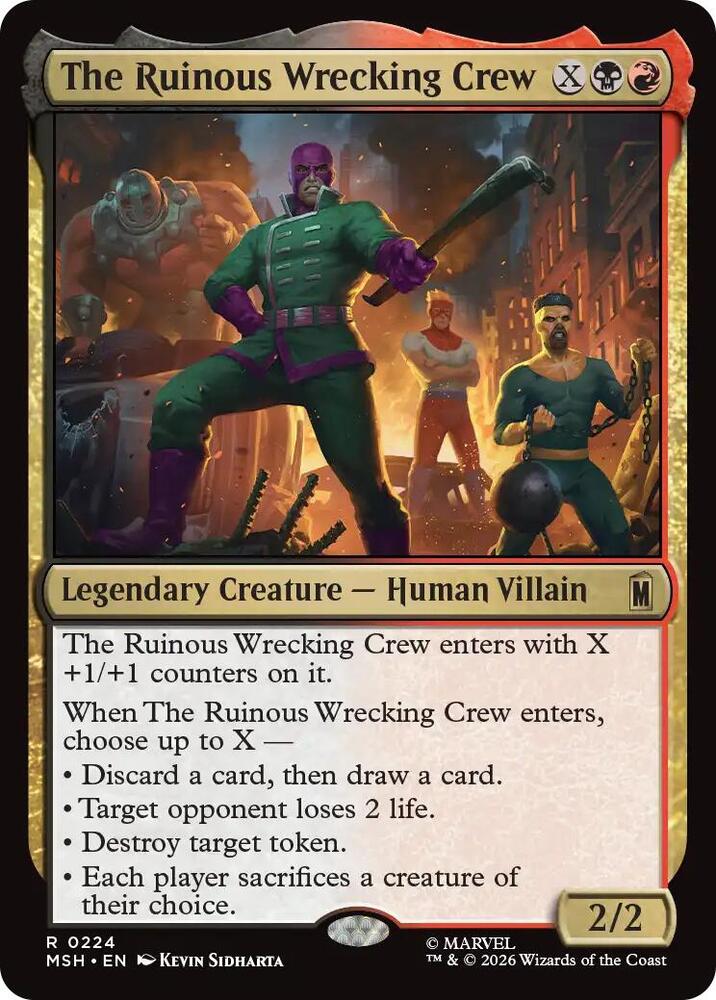 The Ruinous Wrecking Crew - 224 Normal - Marvel Super Heroes