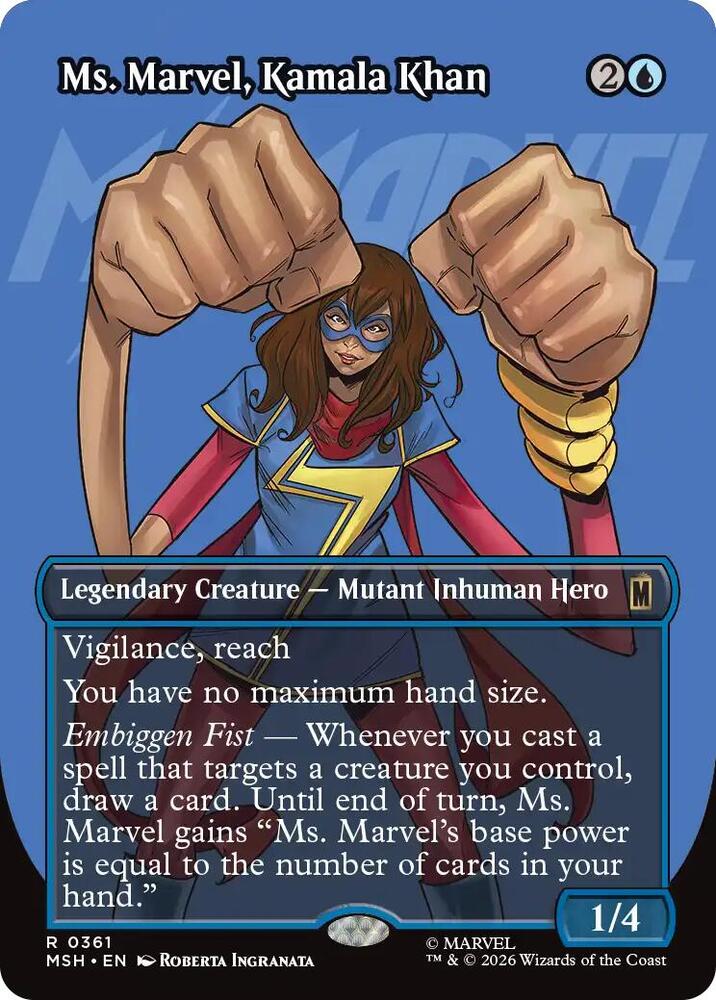 Ms. Marvel, Kamala Khan (Borderless) - 361 Normal - Marvel Super Heroes