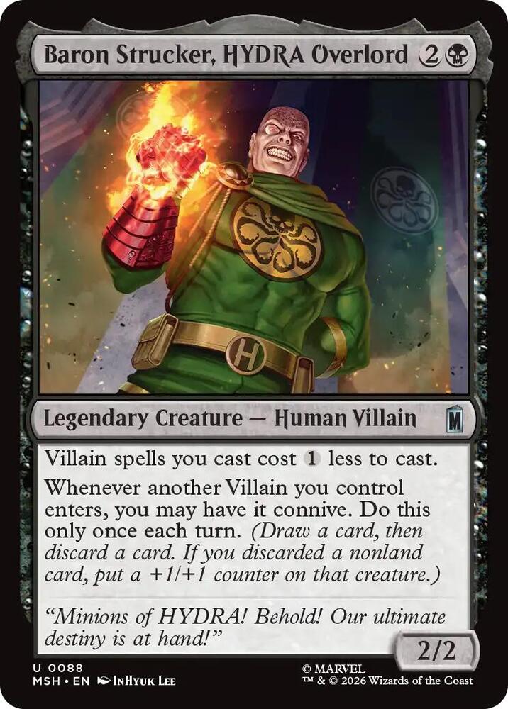 Baron Strucker, HYDRA Overlord - 88 Normal - Marvel Super Heroes