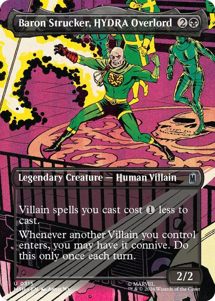 Baron Strucker, HYDRA Overlord (Borderless) (0315) - 315 Normal - Marvel Super Heroes