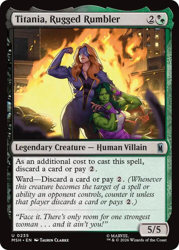 Titania, Rugged Rumbler - 235 Normal - Marvel Super Heroes