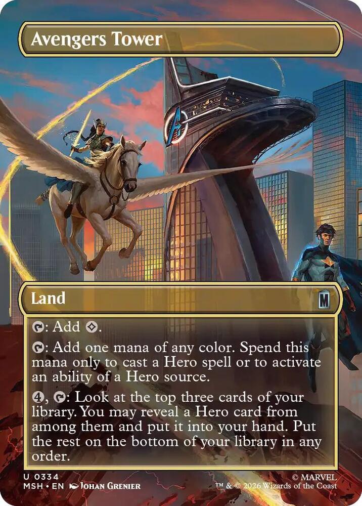Avengers Tower (Borderless) - 334 Normal - Marvel Super Heroes