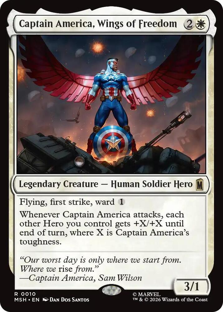 Captain America, Wings of Freedom - 10 Normal - Marvel Super Heroes