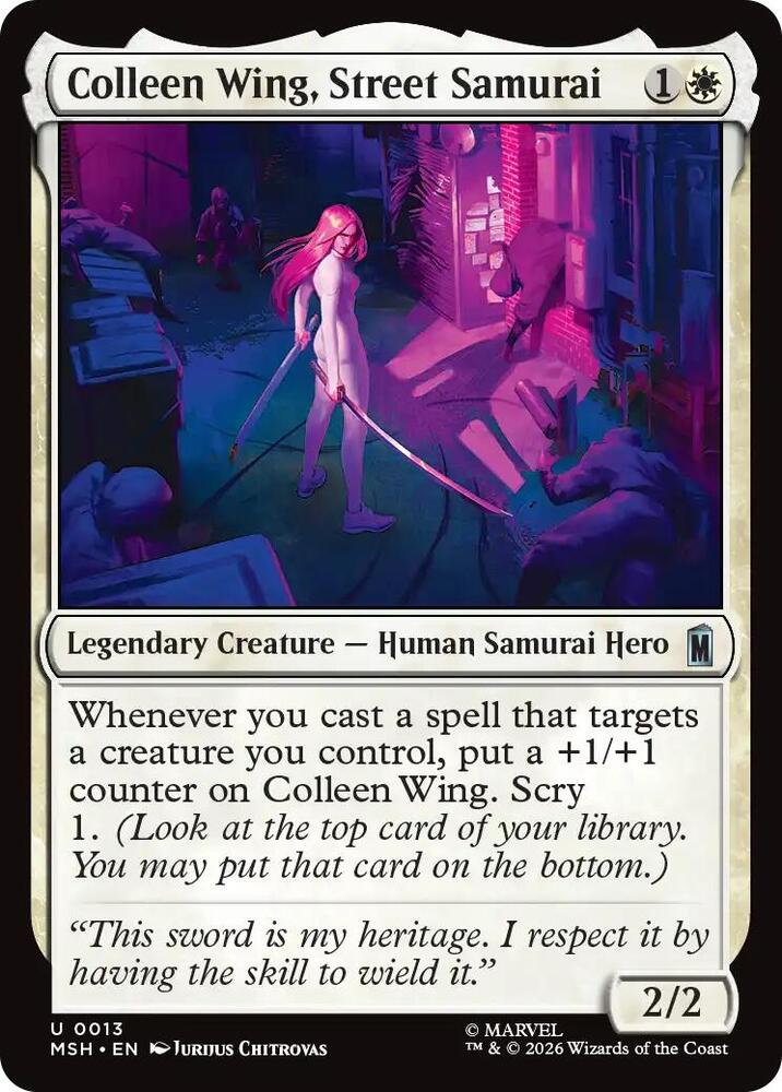 Colleen Wing, Street Samurai - 13 Normal - Marvel Super Heroes