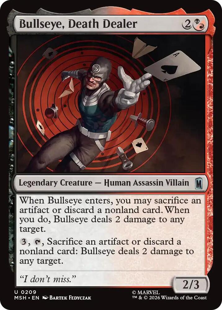 Bullseye, Death Dealer - 209 Normal - Marvel Super Heroes