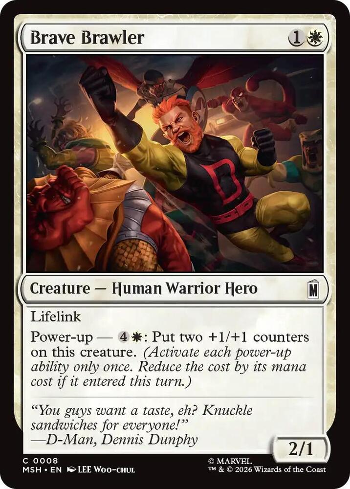 Brave Brawler - 8 Normal - Marvel Super Heroes