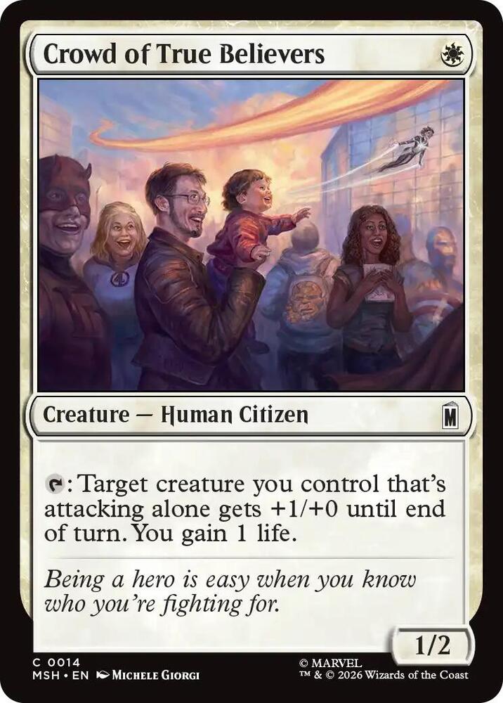 Crowd of True Believers - 14 Foil - Marvel Super Heroes