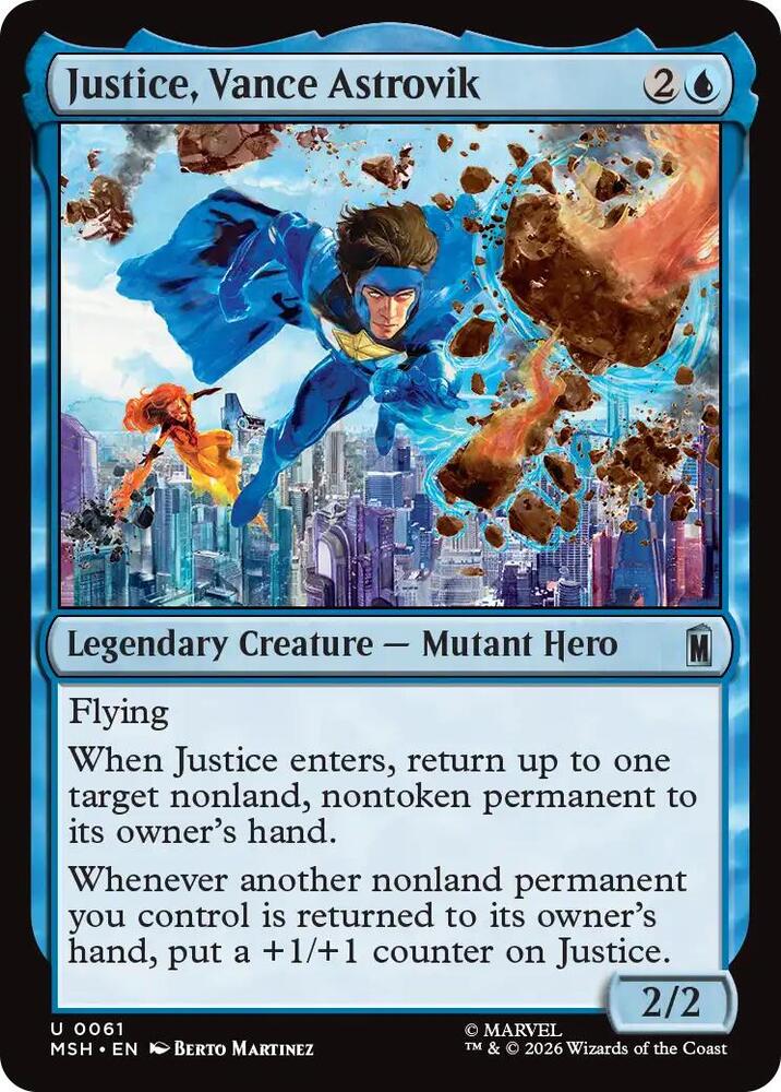 Justice, Vance Astrovik - 61 Normal - Marvel Super Heroes
