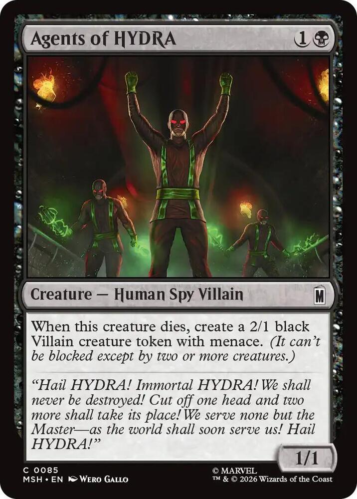 Agents of HYDRA - 85 Normal - Marvel Super Heroes