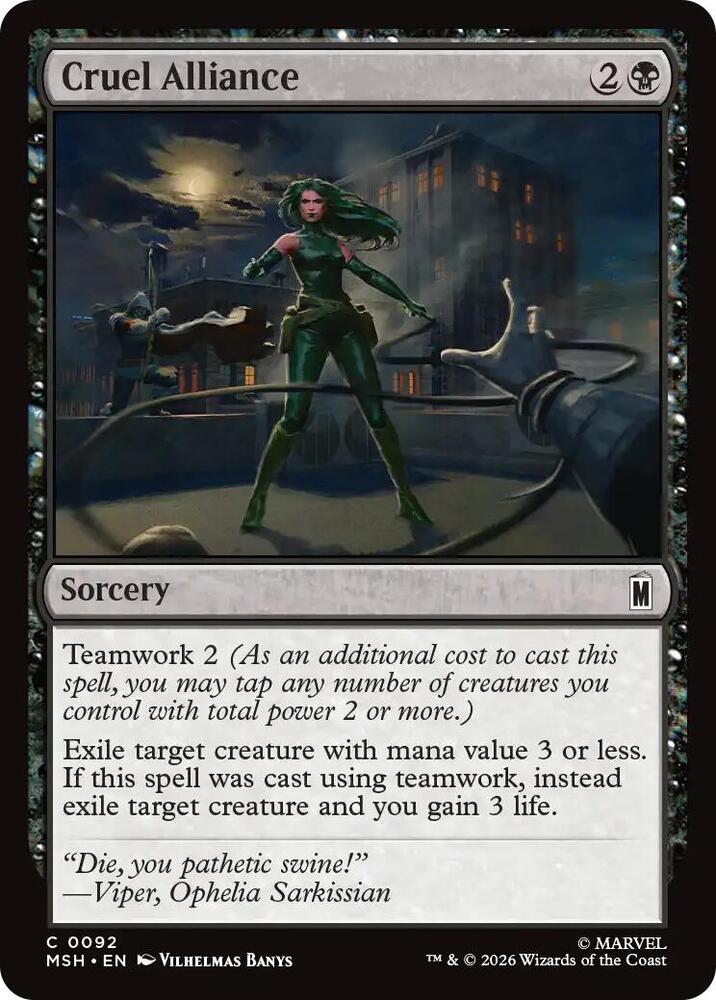 Cruel Alliance - 92 Normal - Marvel Super Heroes