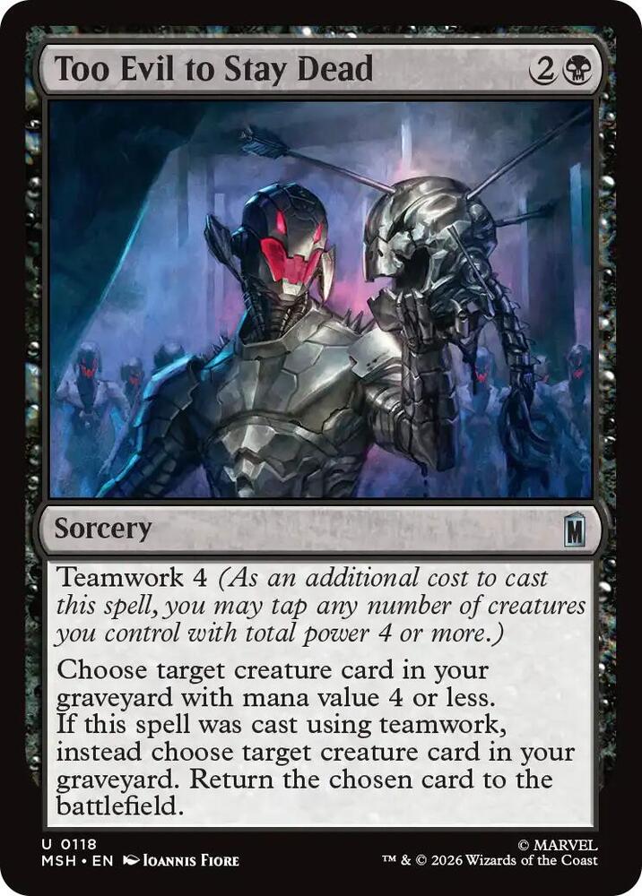 Too Evil to Stay Dead - 118 Normal - Marvel Super Heroes