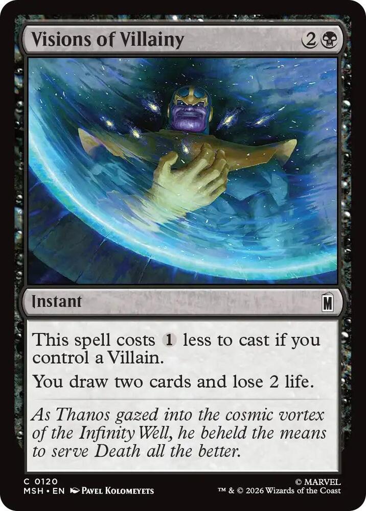 Visions of Villainy - 120 Foil - Marvel Super Heroes