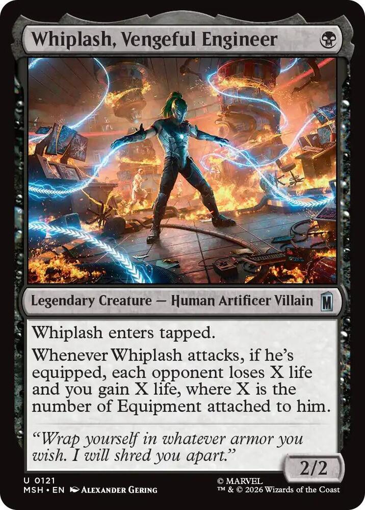 Whiplash, Vengeful Engineer - 121 Normal - Marvel Super Heroes