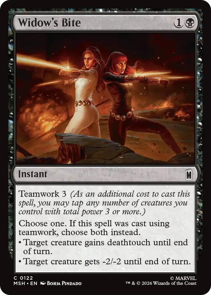 Widow's Bite - 122 Normal - Marvel Super Heroes