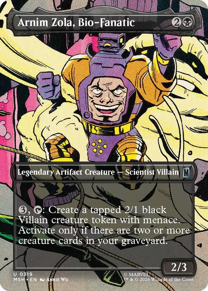 Arnim Zola, Bio-Fanatic (Borderless) - 319 Normal - Marvel Super Heroes