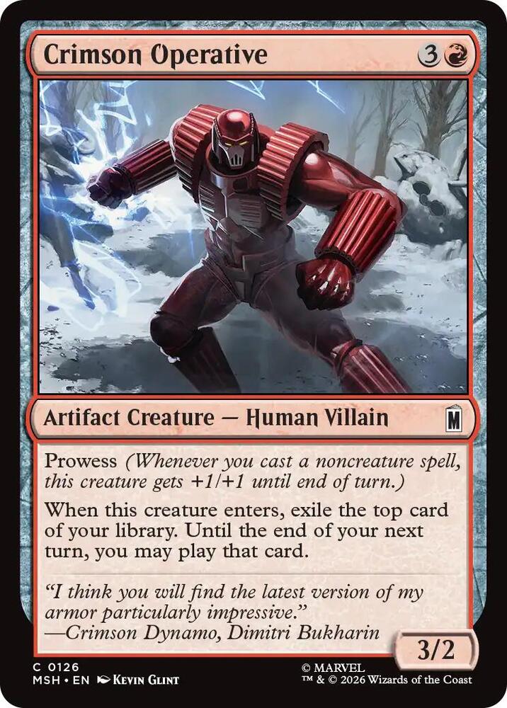 Crimson Operative - 126 Normal - Marvel Super Heroes