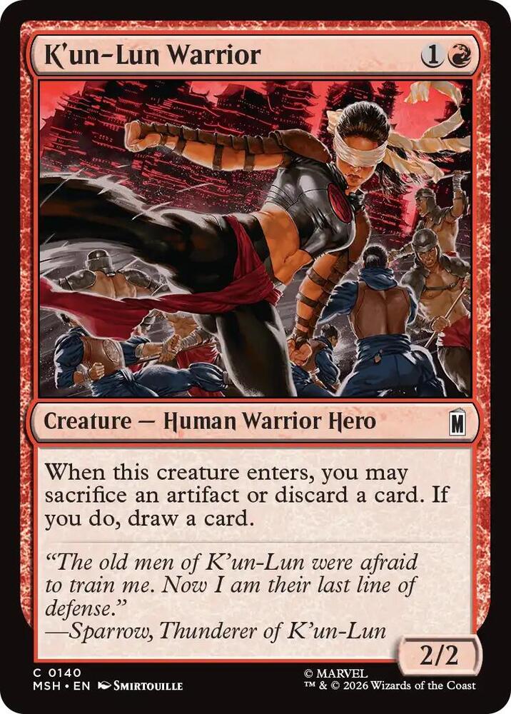 K'un-Lun Warrior - 140 Normal - Marvel Super Heroes