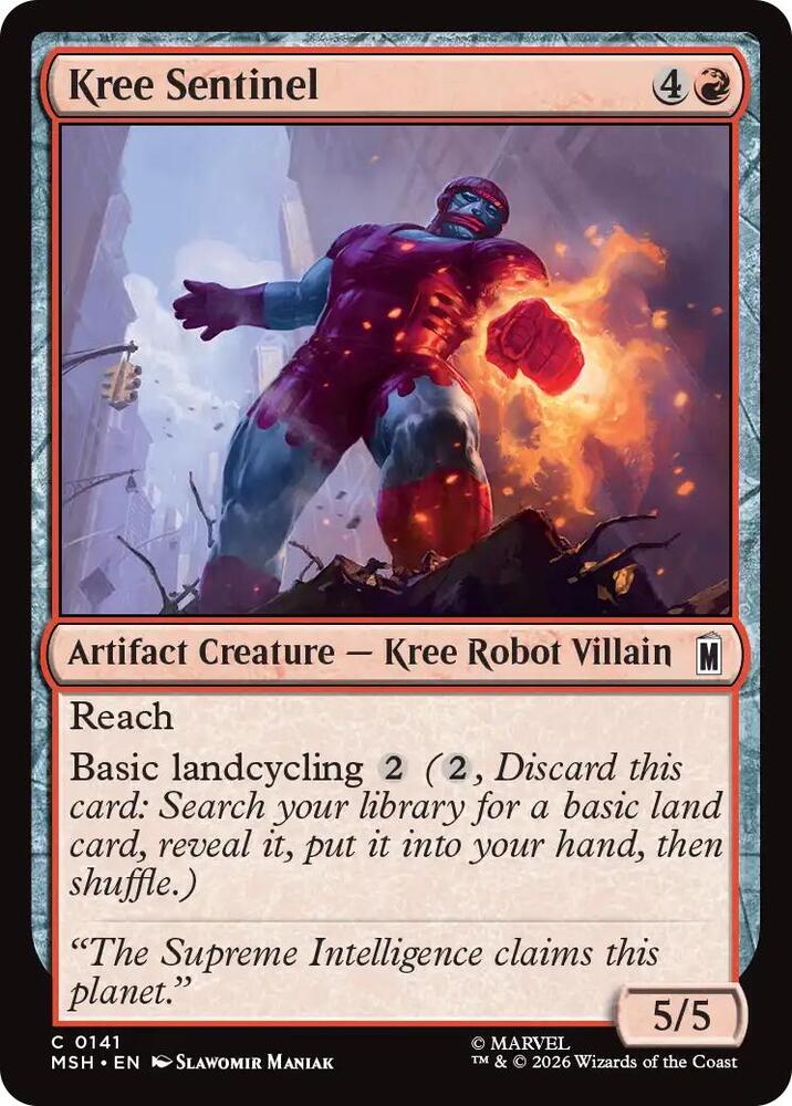 Kree Sentinel - 141 Normal - Marvel Super Heroes