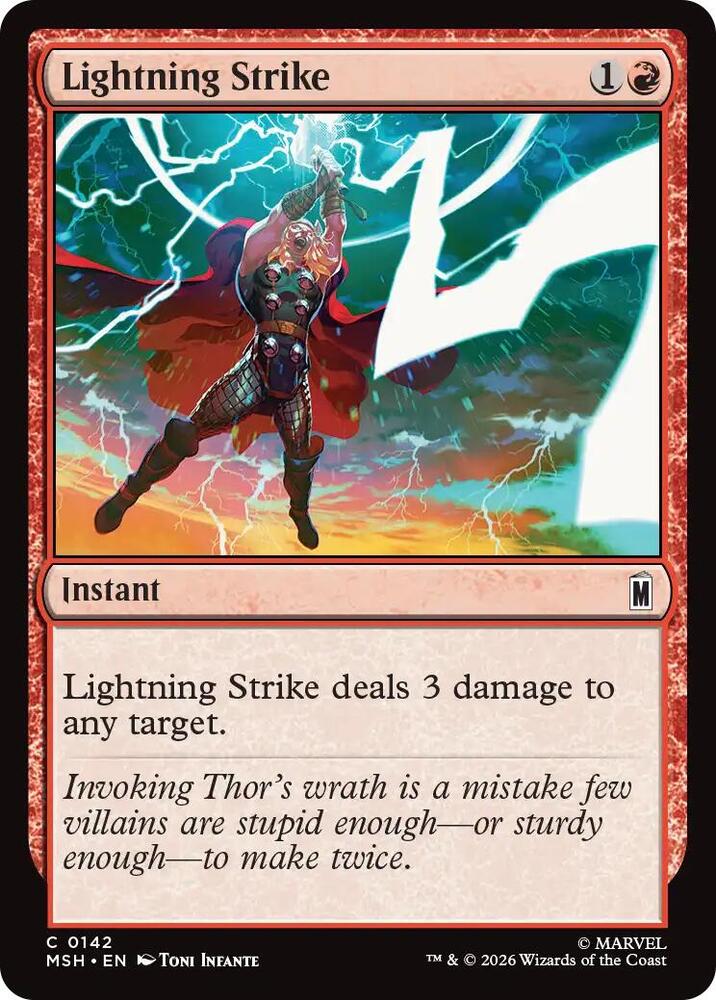 Lightning Strike - 142 Normal - Marvel Super Heroes