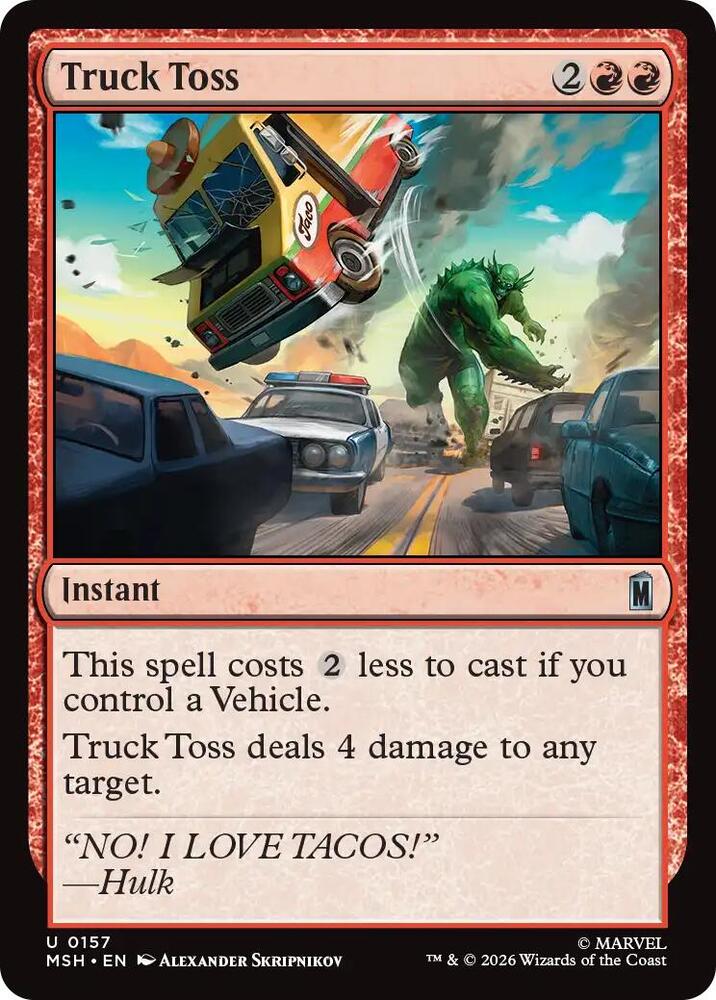 Truck Toss - 157 Normal - Marvel Super Heroes