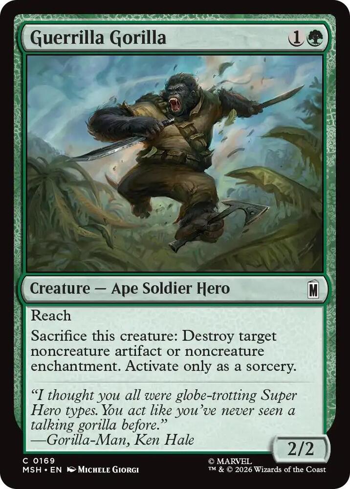 Guerrilla Gorilla - 169 Normal - Marvel Super Heroes