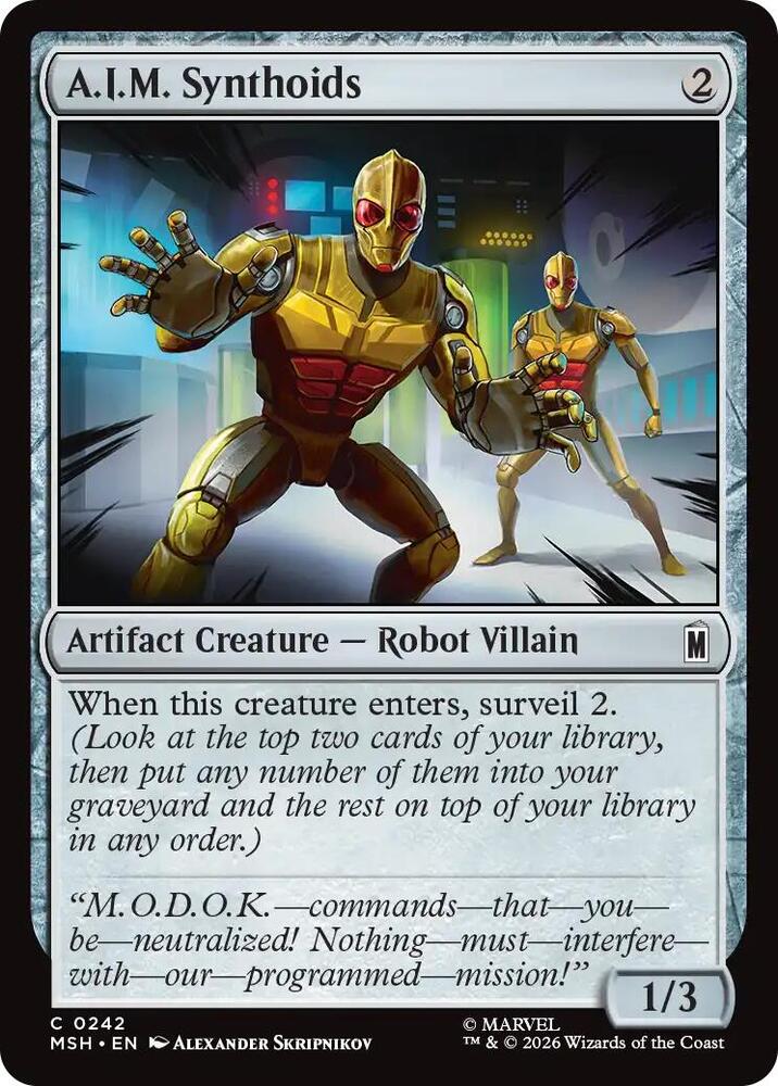 A.I.M. Synthoids - 242 Normal - Marvel Super Heroes