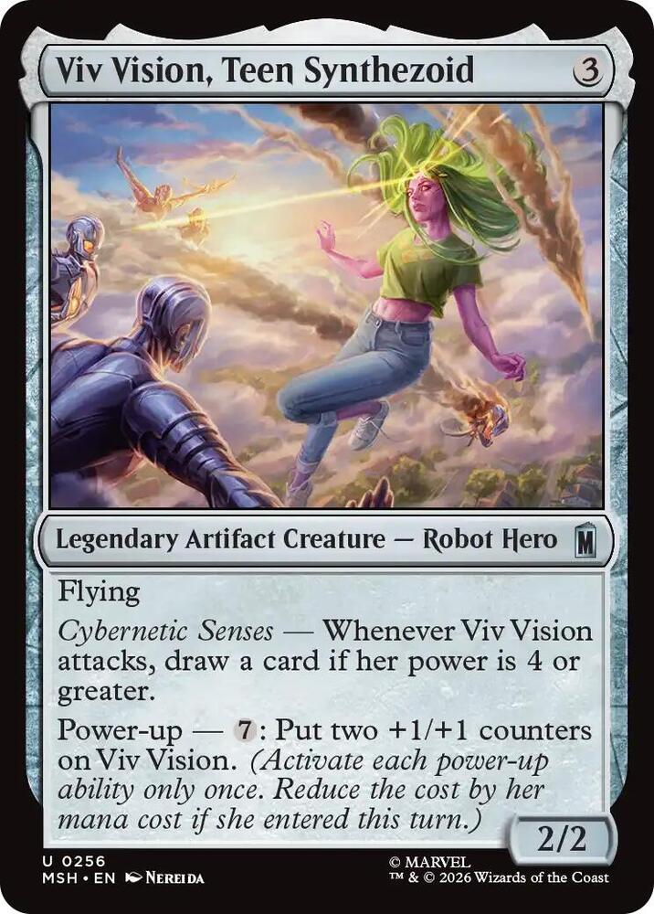 Viv Vision, Teen Synthezoid - 256 Normal - Marvel Super Heroes