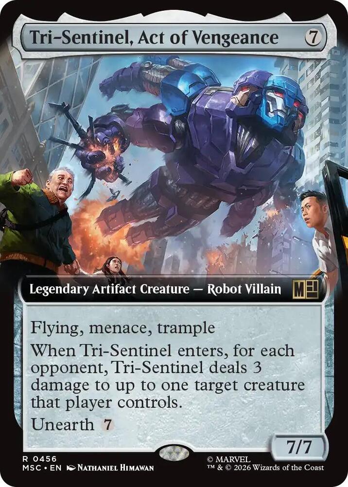 Tri-Sentinel, Act of Vengeance (Extended Art) - 456 Normal - Commander: Marvel Super Heroes
