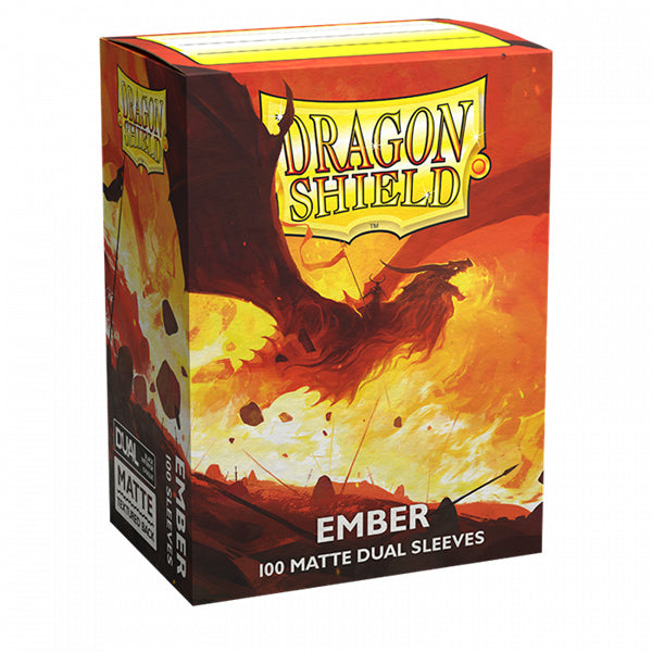 Dragon Shield - Dual Matte Standard Size Sleeves 100pk - Ember